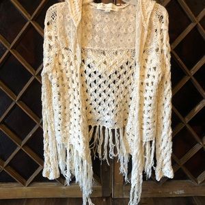 Fringed cardigan